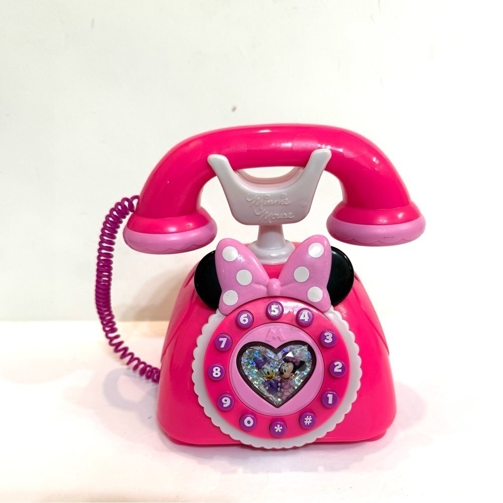 Just Play Disney Minnie Mouse Daisy Duck Happy Helpers Phone, Pink Toy Phone